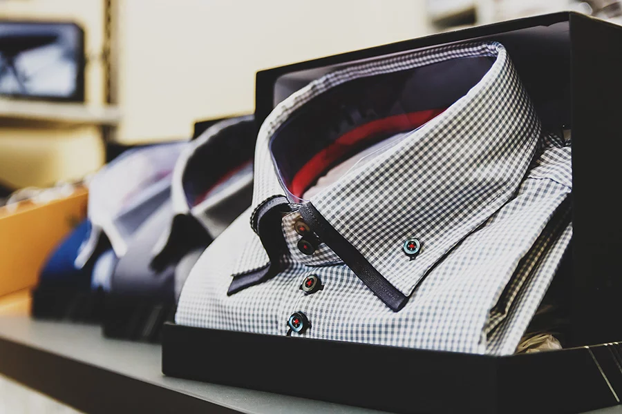 peter-parvez-folded-shirts-on-display